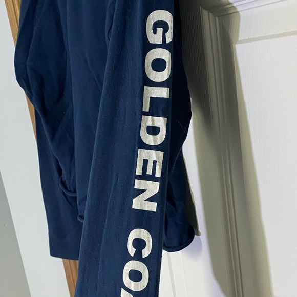 Brandy Melville navy cropped rugged edge long sleeve - Picture 2 of 2